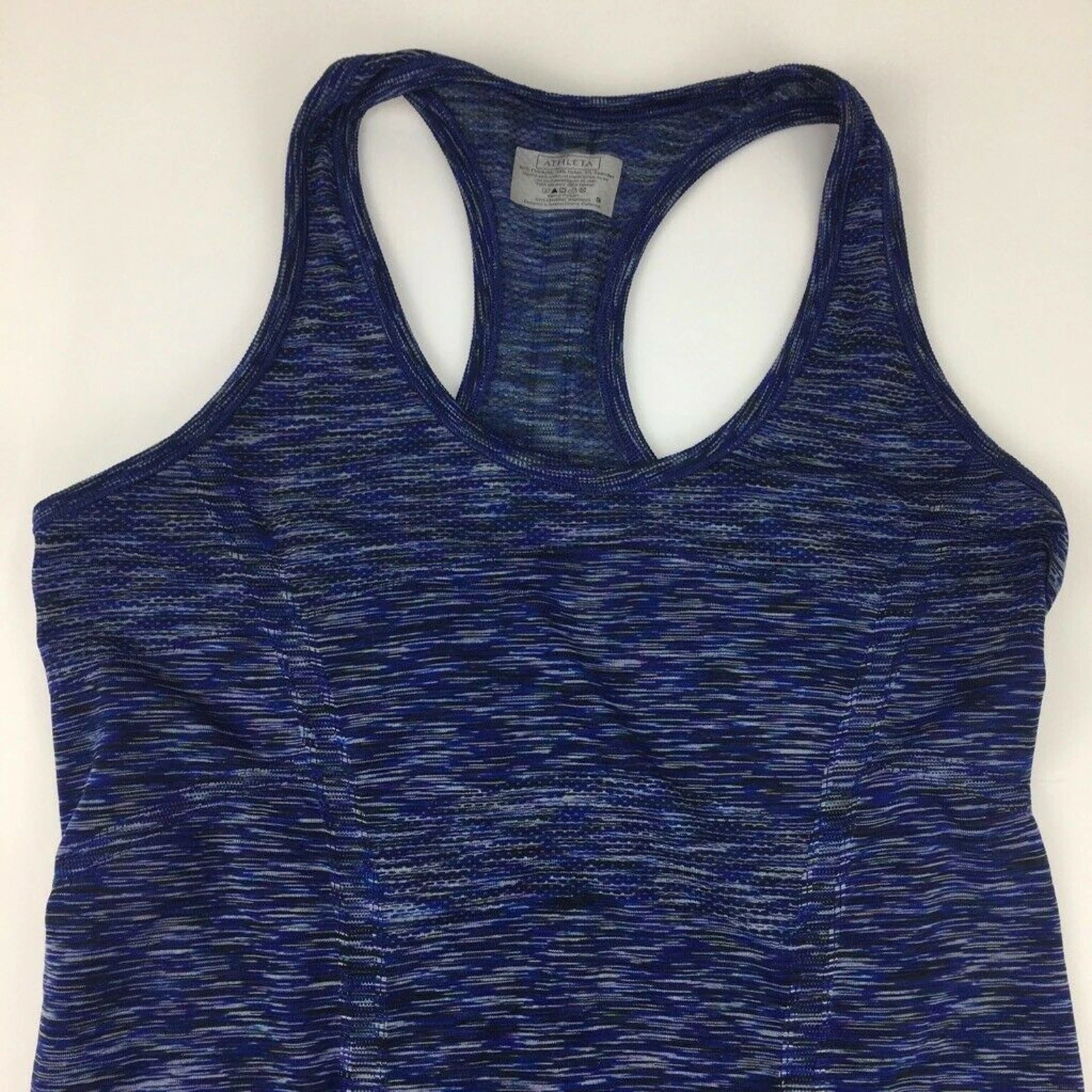 athleta fastest track space dye scoop stretch racerback tank-top