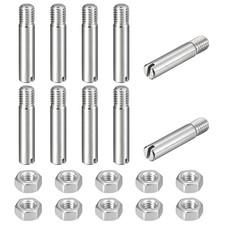 10Pcs Slotted Cylindrical Pin, M10 x 50mm 304 Stainless Steel Dowel with Nut