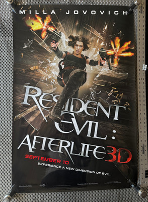 Resident Evil Afterlife 3D - Movie Poster - Original - 27 x 40