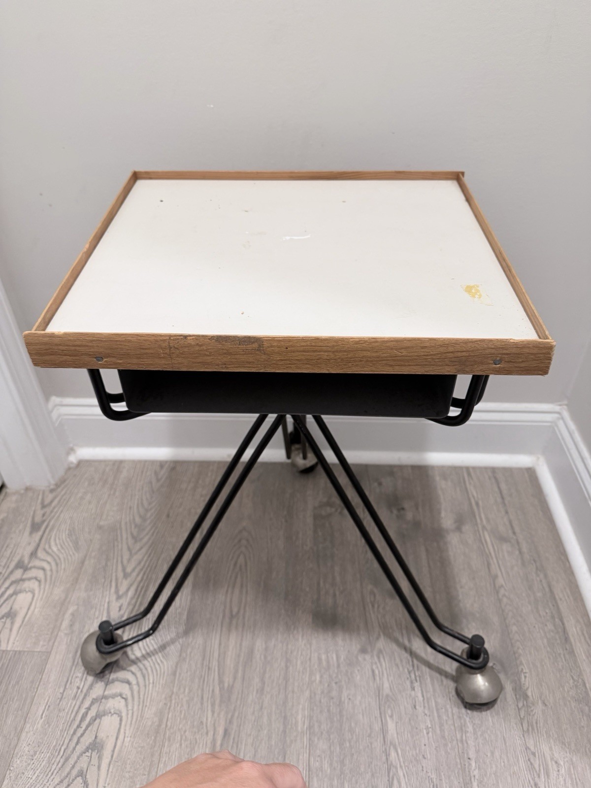VTG Collectors 1950s Eliot Noyes for IBM Rolling Telephone / Dictation Stand