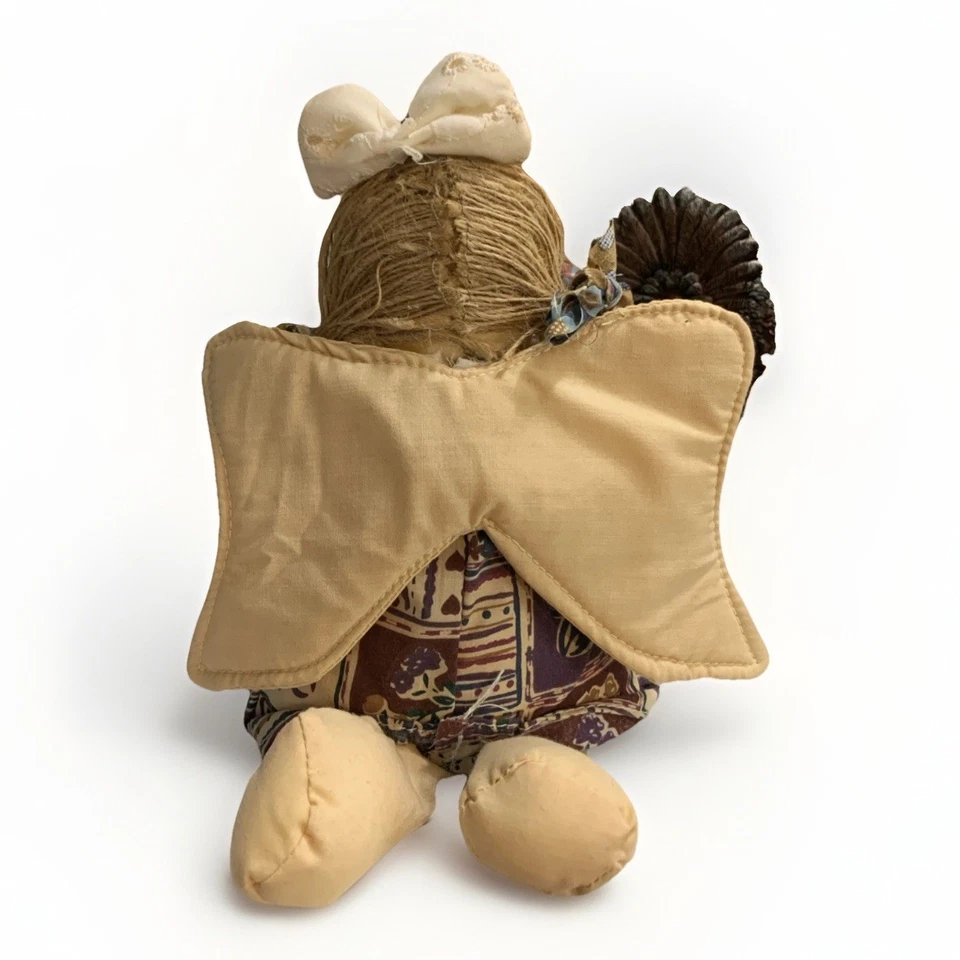 Handmade Primitive Cloth Hanging Angel. Perfect Condition - Image 3 of 4
