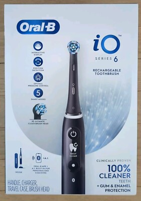 Oral-B iO 6 Series Electric Toothbrush - Black Lava for sale