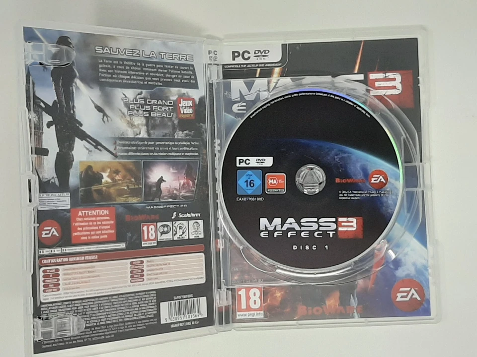 Mass Effect 3 PC DVD-ROM 2012 *French Version, No Manual* - Image 3 of 4