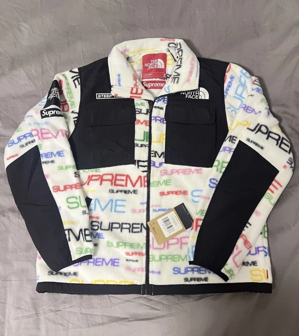 Veste polaire blanche Supreme The North Face TNF Steep Tech neuve taille M Medium FW21