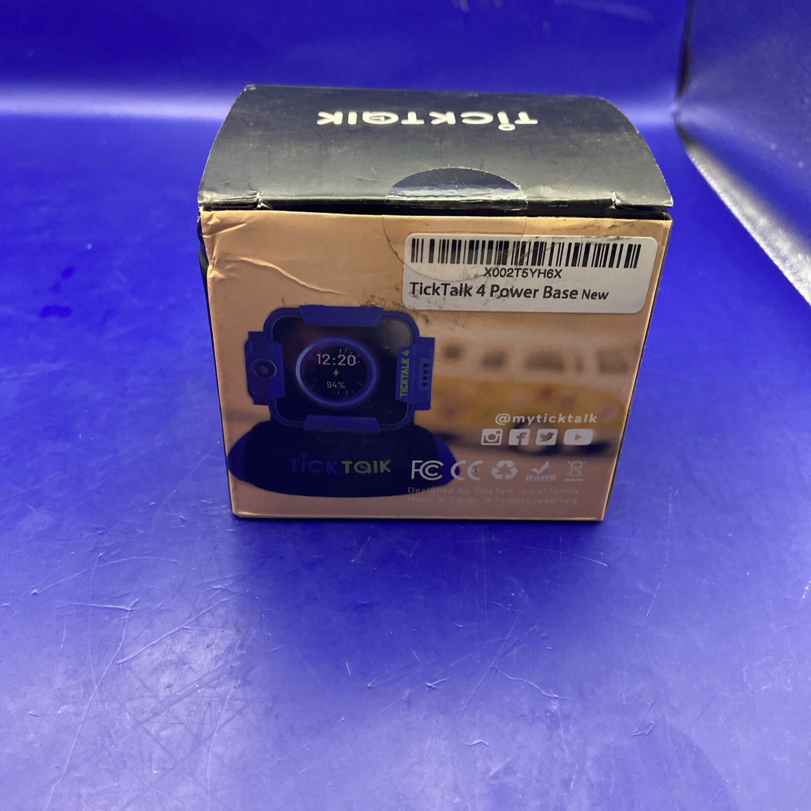 TickTalk4 Cellular Kids Smart Watch Power Base New Open Box