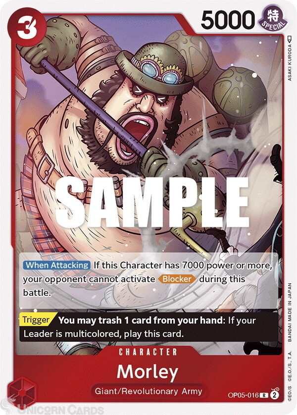 OP05-016 Morley :: Rare One Piece TCG Card :: OP05: Awakening Of The New Era