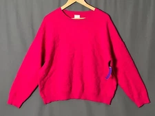 KERISMA Hot Pink M/L Animal Print Crewneck Sweater