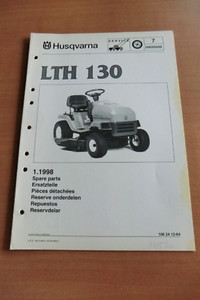 HUSQVARNA Rasentraktor LT 130 Ersatzteilliste parts list Ausgabe 1998