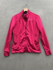Brooks Equilibrium Tech Women  s Large Running Full Zip Jacket Satin Look Pink