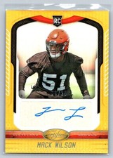 2019 Panini Certified #169 Mack Wilson Rookie Signatures Mirror Gold #/25 Browns
