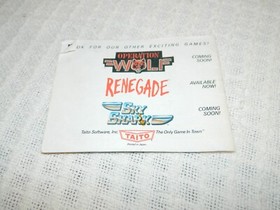 Nintendo NES Taito Bubble Bobble Instruction Manual ONLY