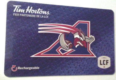 2X Tim Hortons Cfl Montreal Allouettes Gift Card Zero Balance X2 | Ebay