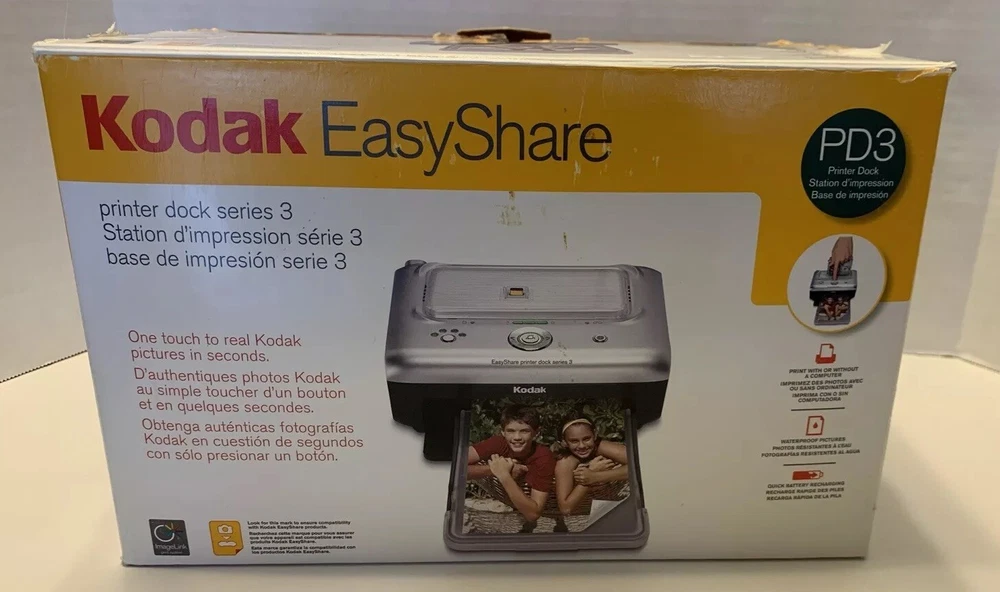 Kodak Easy Share Digital Photo Printer Dock Series 3 w/ Power Supply Bundle