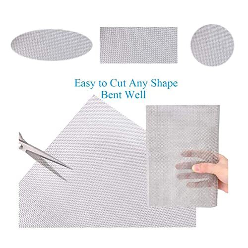 KISKIS 304 Stainless Steel Woven Wire Mesh, Wire Mesh Window Screen