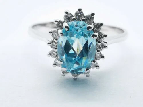 Anelli di lusso acquamarina