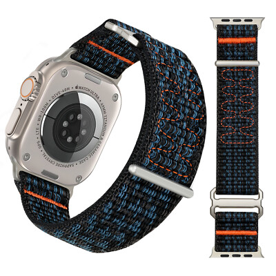 For Apple Watch Ultra2 Series 11 10 9 8 7 6 SE 5 4 Sport Loop Nylon Elastic Band