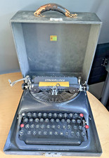 Vintage Antique Streamliner Remington Rand Typewriter With Case WORKS thumbnail