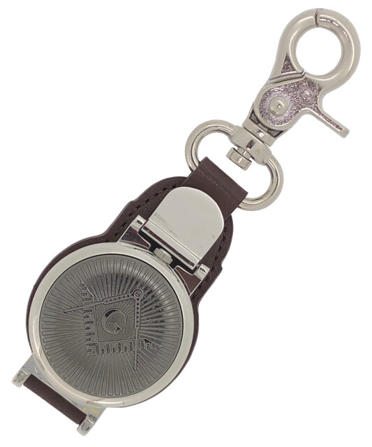 Masonic Freemason Front Journeyman Clip On Belt Quartz Fob Watch by WESTIME