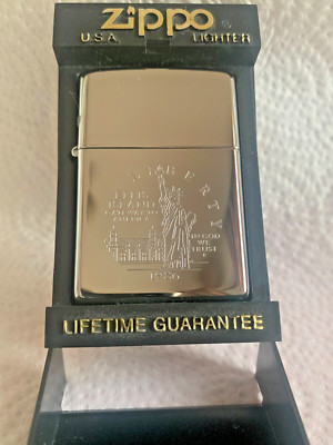 Zippo - Statue of Liberty Ellis Island   Sturmfeuerzeug   USA - TOP Zustand