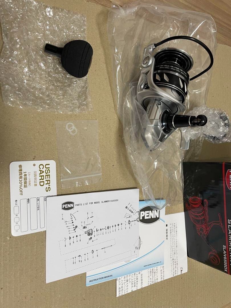 PENN SLAMMER IV 6500 DX spinning reel popular fishing ship from
