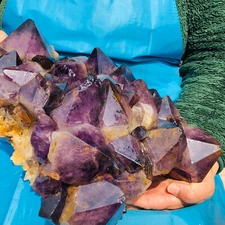 17.97LB Natural Amethyst quartz cluster crystal specimen mineral point Healing