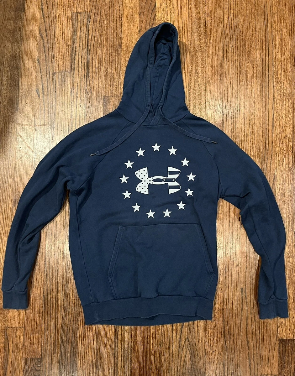 Dark Blue Under Armor Hoodie Symbol Surrounded By Stars | eBay