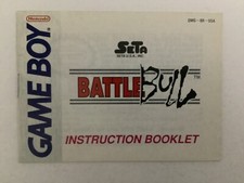 Battle Bull GameBoy Nintendo Instruction Manual Only