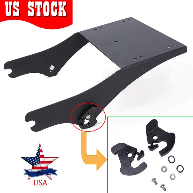 Detachable Tour Pack Pak Trunk Mounts Bracket Rack For Harley 19972008