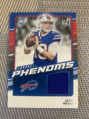 2020 DONRUSS JAKE FROMM ROOKIE PHENOMS BUFFALO BILLS THICK JERSEY CARD NEAR  MINT