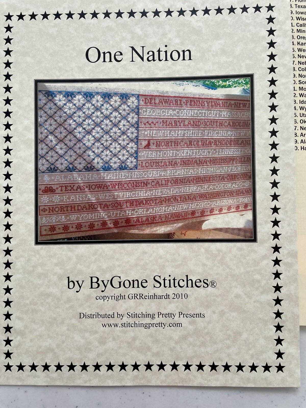 Needlepoint Design Booklet ‘One Nation’ by Bygone Stitches eBay