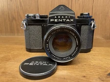 *Very Rare Black :CLA'd: Near Mint* Pentax SV Film Camera Super Takumar 55mm F/2