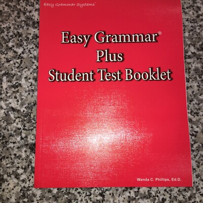 Easy Grammar Plus Student Test Booklet Systems