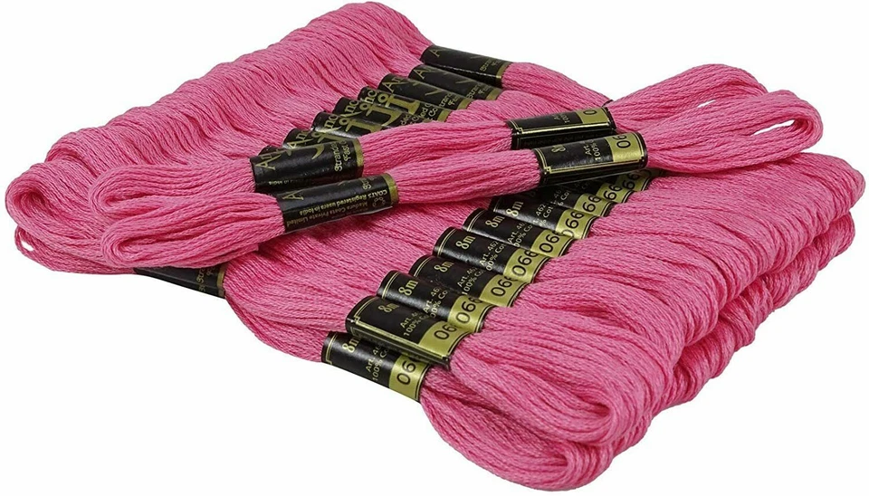 Anchor Threads Stranded Cotton Thread Cross Stitch Hand Embroidery Floss Pink - Image 2 of 4