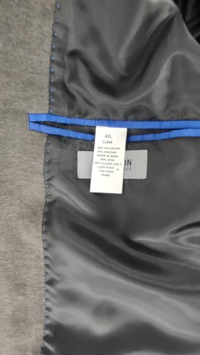 Kenneth Cole Reaction Men's Blazer Gray Fully Lined 2 Button Size 42L - Picture 10 of 10