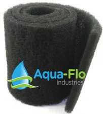 6"x 74"x 1.25" Coarse Black 2 Pack Universal Pond Filter Fountain Mat Media