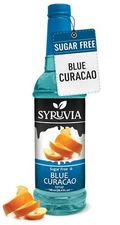 Syruvia Sugar Free Blue Curacao Syrup 25.4 fl oz, for Drinks, Sodas, & More