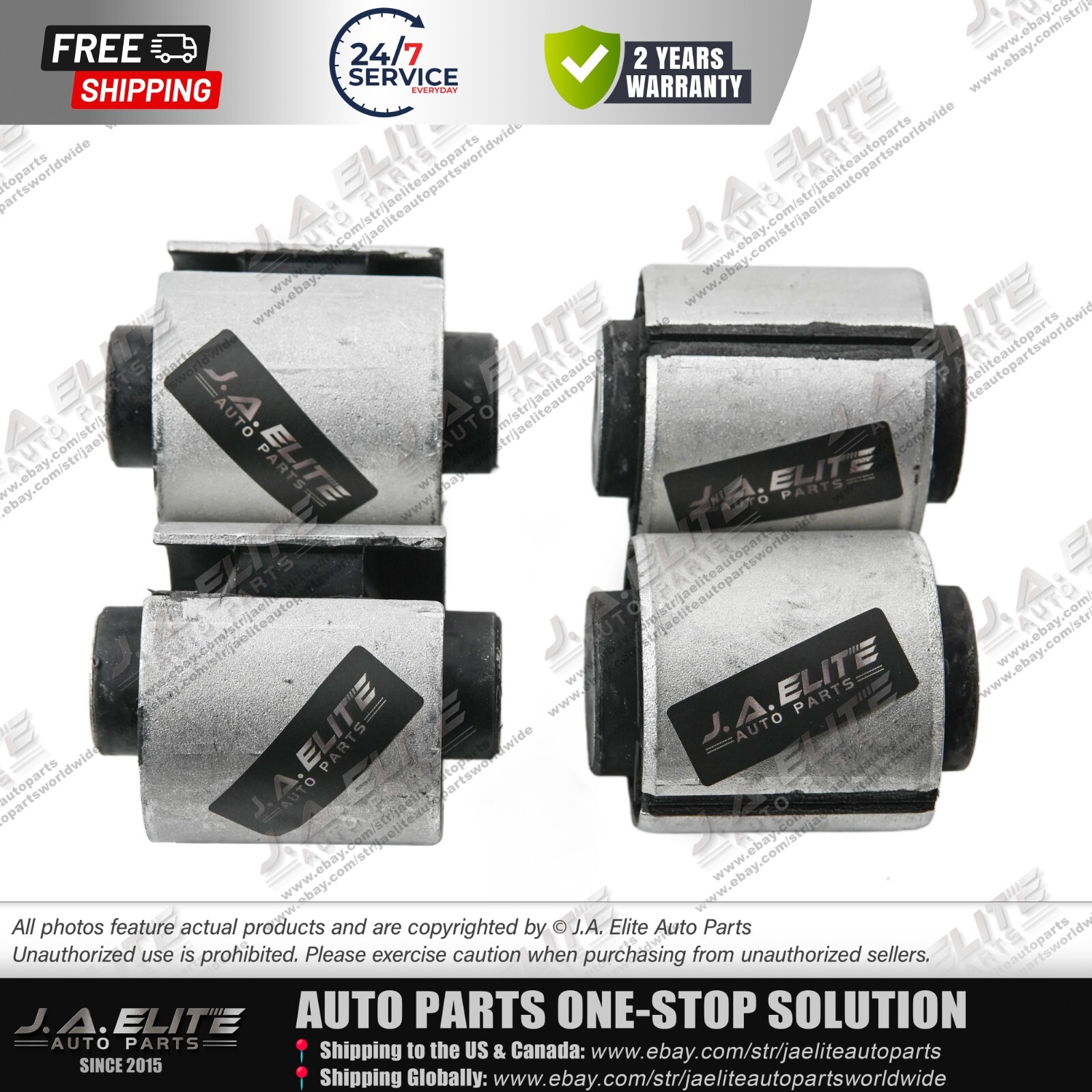 Rolls-Royce Phantom Rear Lower Control Arm Bushing Kit 4pc #33326758995