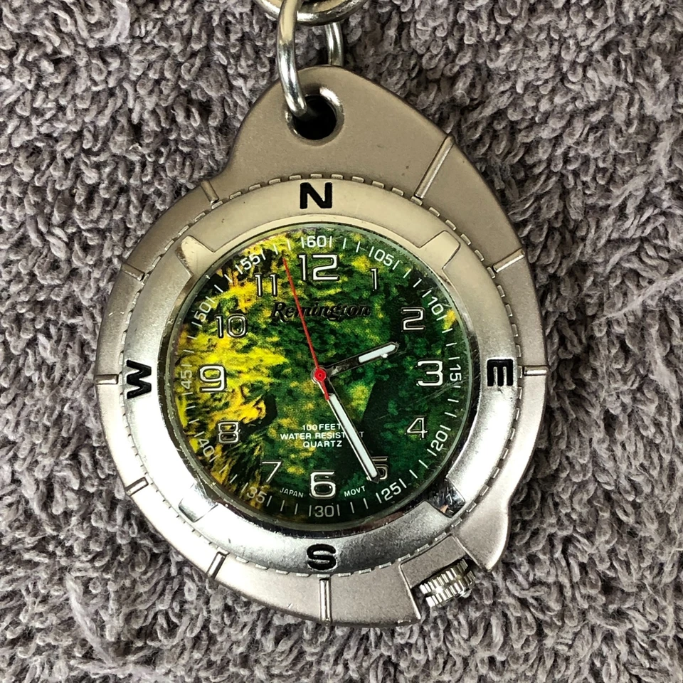 Карманные кварцевые часы Remington Sport с зажимом серебристые 49 мм - Изображение 3 из 4