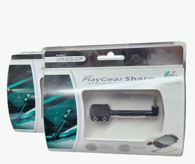 2-Logitech PlayGear Share Audio Splitter For PSP