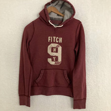 Abercrombie  Fitch Hoodie Women L Pullover Vintage Distressed Embroidered Y2K
