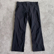 Eddie Bauer Pants Mens 36X30 Black Travex Hiking Camping Nylon Stretch Outdoor