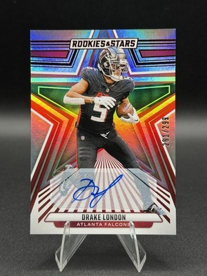 2024 Panini Rookies & Stars NFL Drake London #6 Longevity Signatures Auto /299