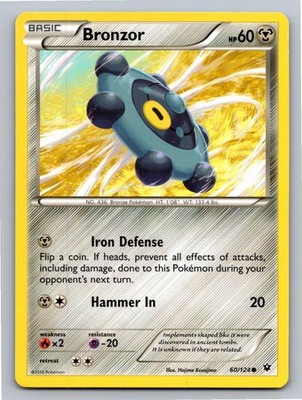 Bronzor 60/124 Common Fates Collide Pokemon Lightly Played