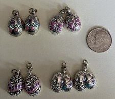 Lot Of 8 Easter Egg Charms