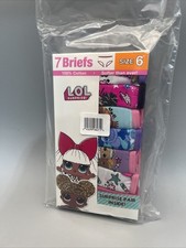 LOL Surprise Briefs little Girls Underwear 7 Pack  Size 6 New