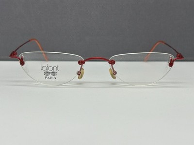 Jean Lafont Brille Damen cat eye rot klein randlos