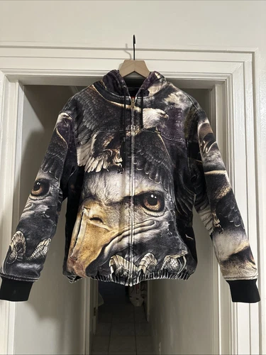 Veste de travail à capuche Supreme Eagle noire SS21 taille S