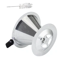 Coffee Dripper Stainless Steel 4.72in Fits Mugs Cups No Paper Filter Needed