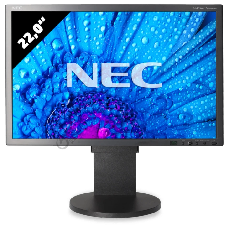 NEC MultiSync EA222WMe-BK 22 Zoll Monitor 1680x1050 WSXGA+ TN 5ms Schwarz