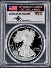 2018 W $1 American Silver Eagle PCGS PR70DCAM - John M. Mercanti Signature